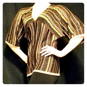 Newport News sparkly striped top